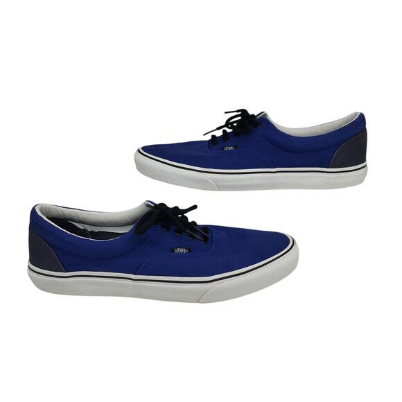 Vans Shoes Mens 12 Blue Gray White Era Low Tops Skater Skateboarding Preppy main image 9